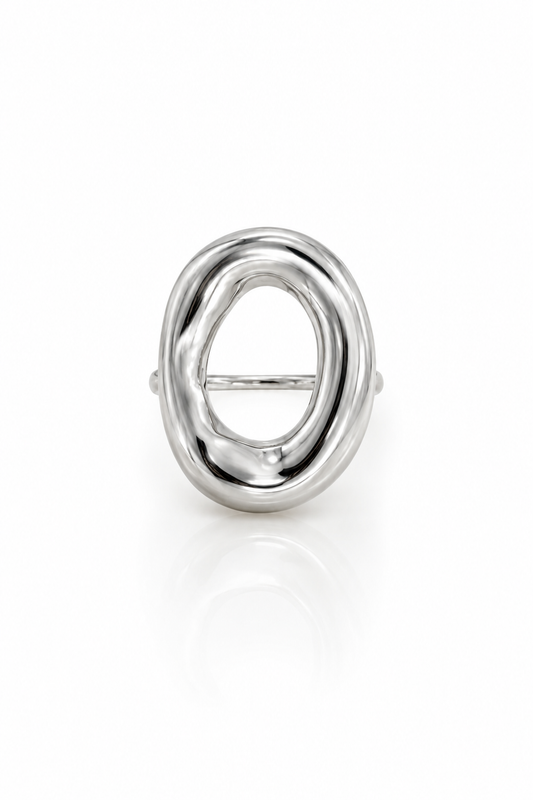 Anello Silver sfera regolabile