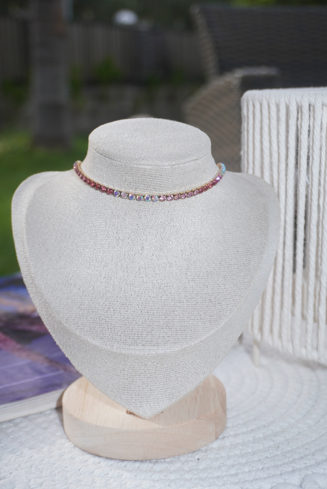 Chocker/Collana regolabile pink