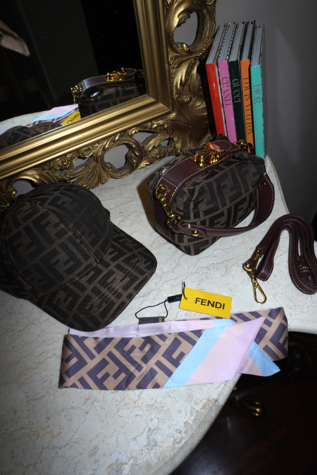 Combo Luxury borsa + foulard + cappello