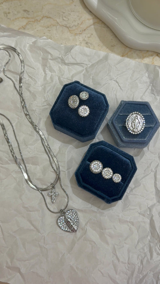 Combo Silver Collana + Set + Anello