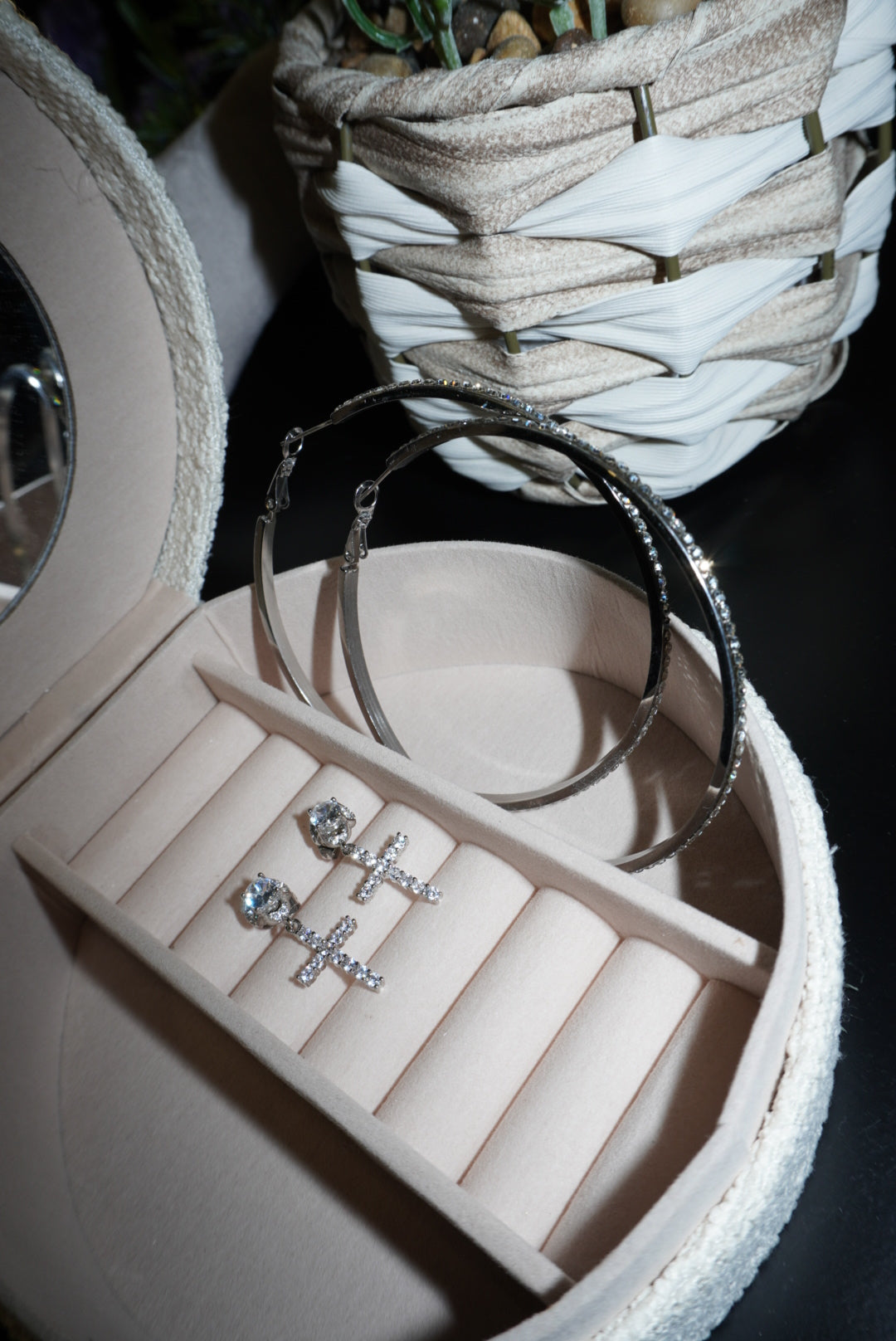 Combo Cerchi + croci silver
