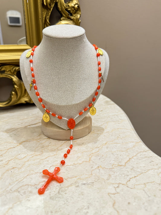 Collana Rosario arancio