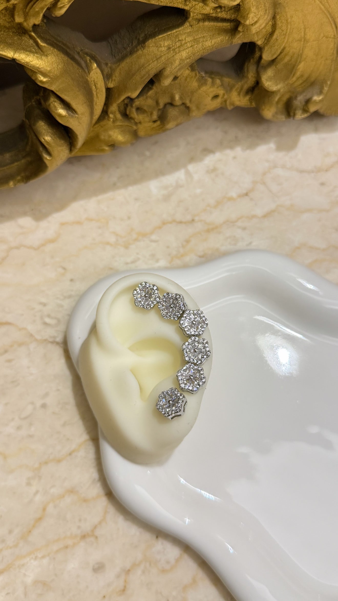 Set Cataleya silver (3 coppie)
