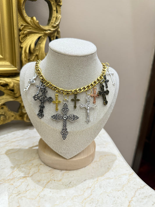 Collana multi croci Lidya