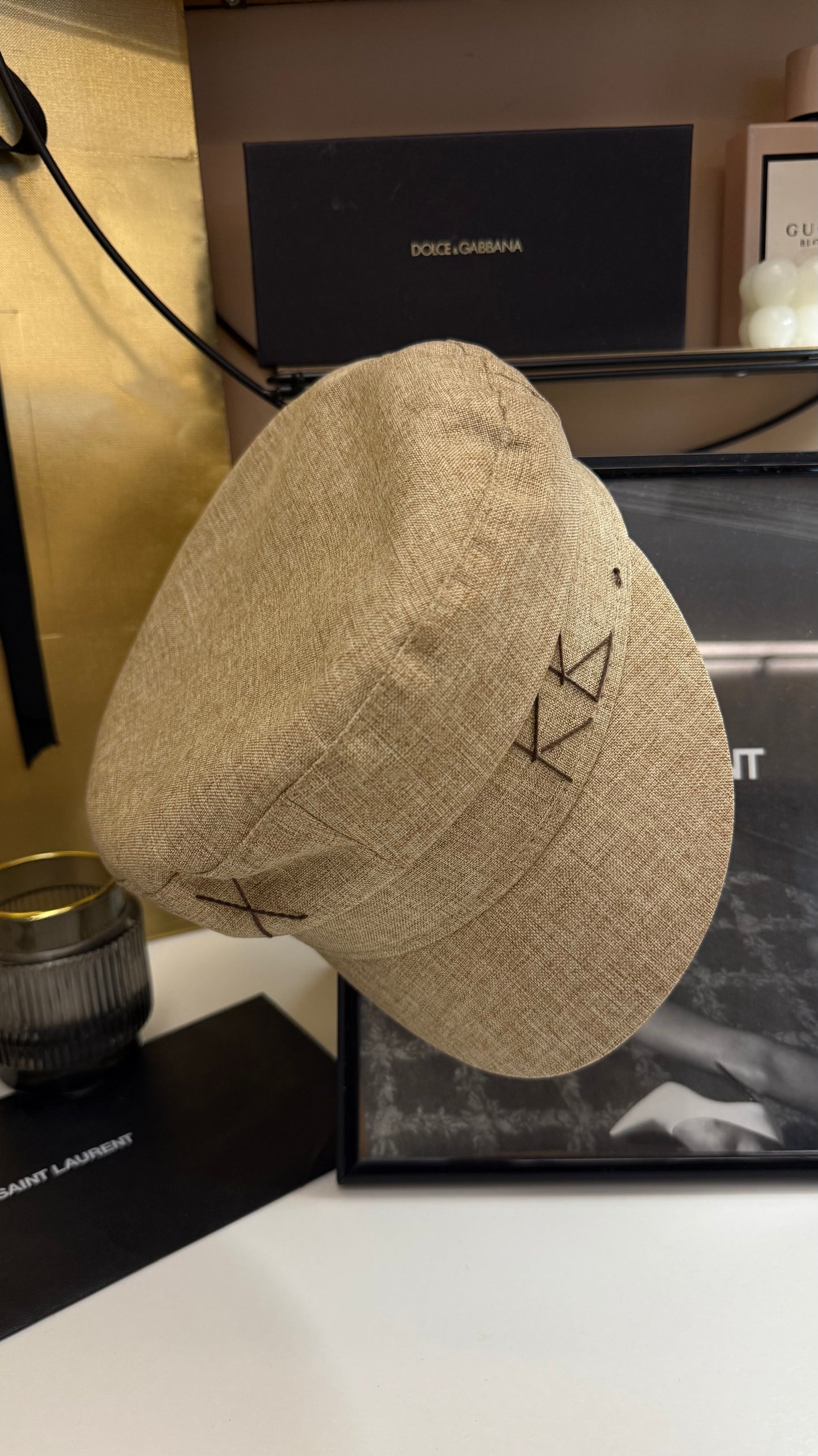 Cappello Rb misto lino