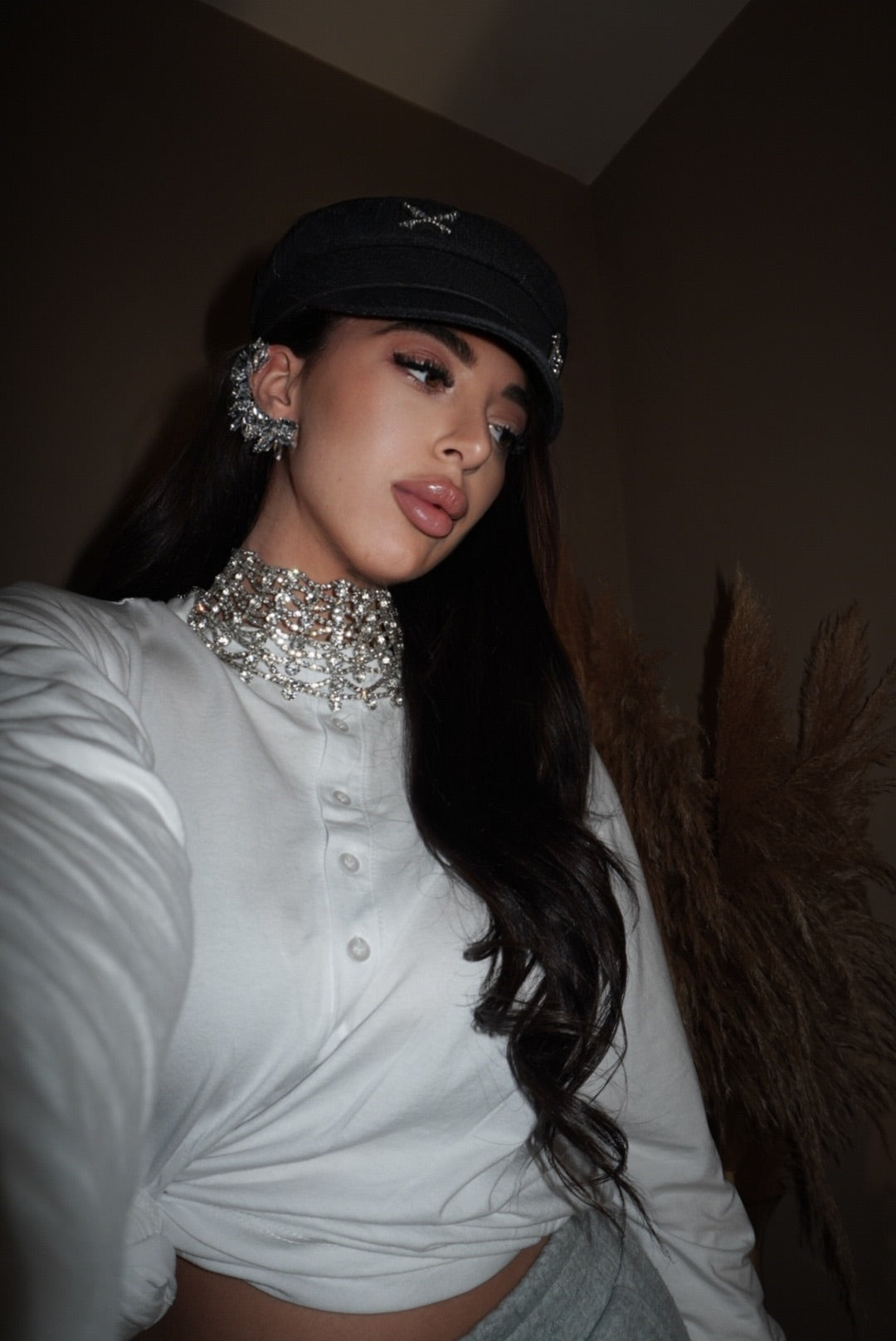 Combo silver Orecchino + Cappello Denim