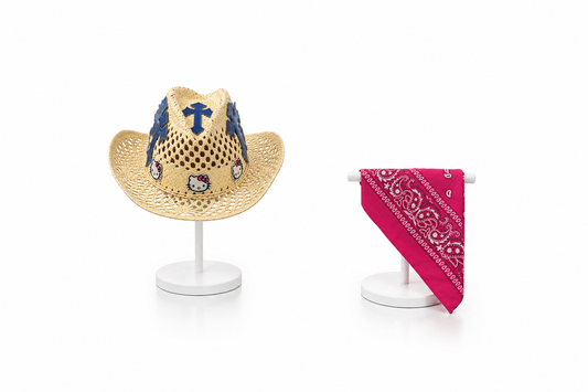 Combo Cappello + Bandana fucsia