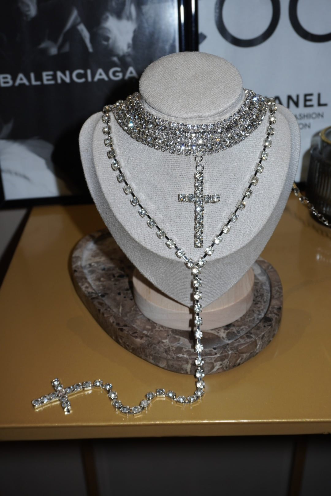 Combo Crois Chocker + Collana silver