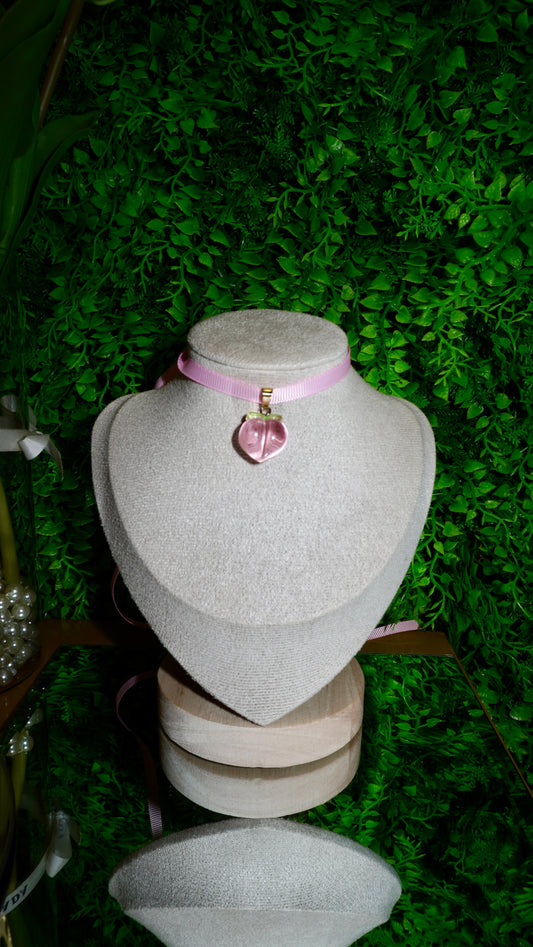 Chocker peach rosa