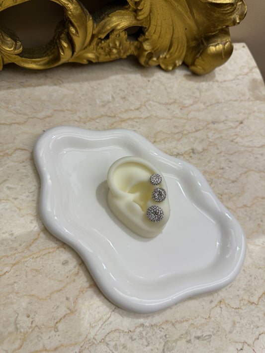 Set bottone Lumora silver (3 coppie)